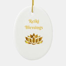 citaat "Reiki Blessings" Keramisch Ornament