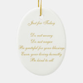 citaat "Reiki Blessings" Keramisch Ornament (Achterkant)