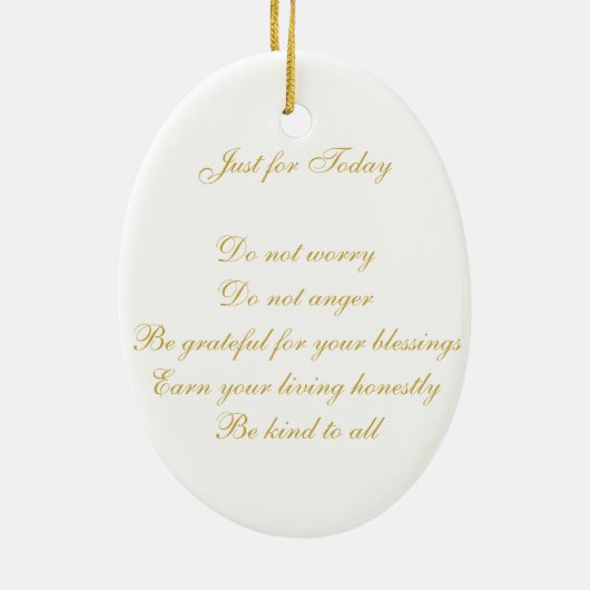 citaat "Reiki Blessings" Keramisch Ornament (Achterkant)