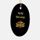 citaat "Reiki Blessings" Keramisch Ornament (Rechts)
