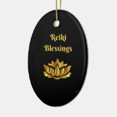 citaat "Reiki Blessings" Keramisch Ornament (Links)