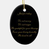 citaat "Reiki Blessings" Keramisch Ornament (Achterkant)