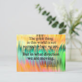 Citaat: Richting Briefkaart (Staand voorkant)