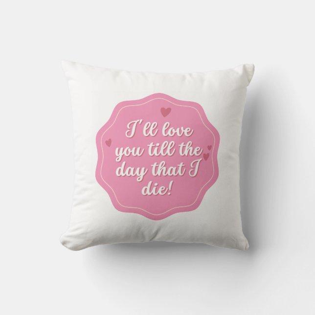 Citaat | Roze | Pastel Kussen (Voorkant)