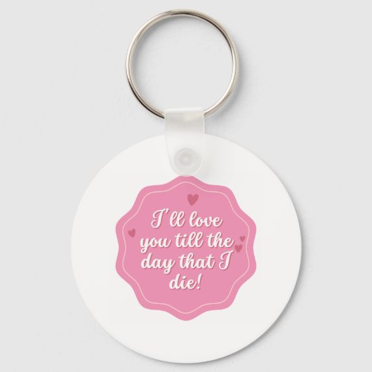 Citaat | Roze | Pastel Sleutelhanger (Voorkant)