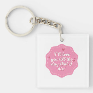 Citaat | Roze | Pastel Sleutelhanger