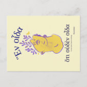 Citaat SOCRATES Griekse klassiekers Briefkaart (Voorkant)