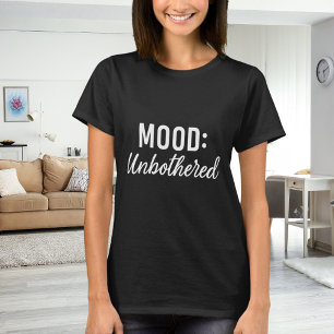Citaat stemming onverstoorbaar zwart wit t-shirt
