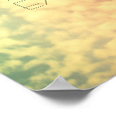 citaat typografie de tekst van het poster op wolke (Hoek)