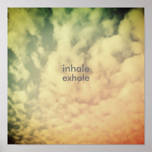 citaat typografie de tekst van het poster op wolke (Voorkant)