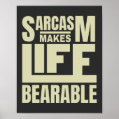Citaat Typografie | Funny Sarcasm Poster (Voorkant)