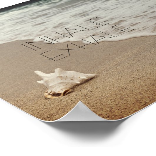 citaat typografie poster inhale exhale (Hoek)