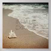 citaat typografie poster inhale exhale (Voorkant)