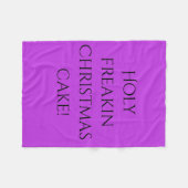 Citaat uit de heilige kersttaart van Orphan Black Fleece Deken (Voorkant (Horizontaal))