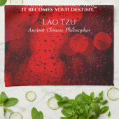 Citaat uit de oude Chinese filosoof Theedoek (Gevouwen)