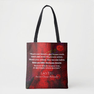 Citaat uit de oude Chinese filosoof Tote Bag