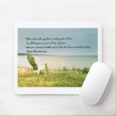 citaat uit de strandscène montessori muismat (Met muis)