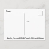 Citaat uit het 44e Amerikaanse President Barack Ob Briefkaart (Achterkant)