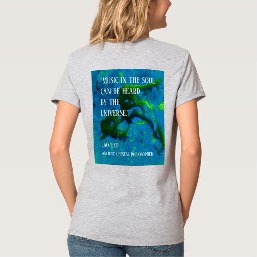 Citaat uit Lao Tzu T-shirt (Achterkant)
