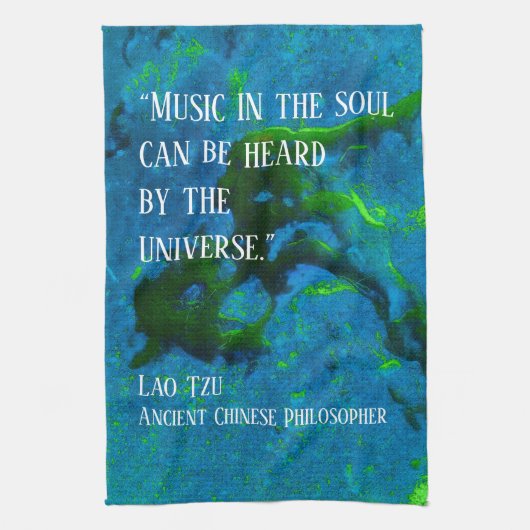 Citaat uit Lao Tzu Theedoek (Verticaal)