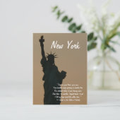 Citaat uit New York/Vrijheidsbeeld Briefkaart (Staand voorkant)