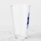 Citaat Vaderdag Beste Papa Ooit Blauwe Typografie Glas (Rechts)