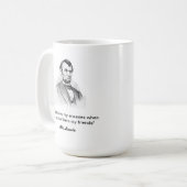 citaat van Abe Lincoln Koffiemok (Voorkant links)