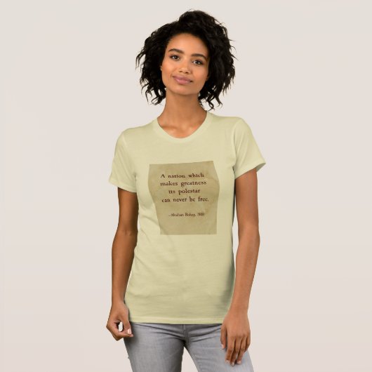 citaat van Abraham Bishop T-shirt (Voorkant volledig)