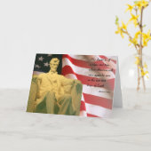 citaat van Abraham Lincoln Kaart (Gele Bloem)