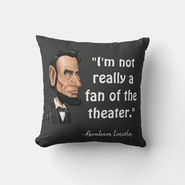 citaat van Abraham Lincoln Kussen (Voorkant)