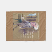 Citaat van Alexander Hamilton "Stand for Iets" Fleece Deken (Voorkant (Horizontaal))