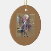 Citaat van Alexander Hamilton "Stand for Iets" Keramisch Ornament (Rechts)