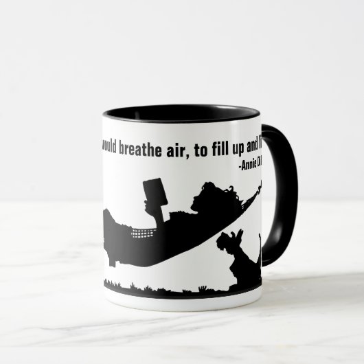 Citaat van Annie Dillard Mok (Voorkant rechts)