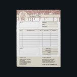 Citaat Van Bedrijfs de Factuurvorm van Cakes Notitieblok<br><div class="desc">Formulier Business Quotting,  Factuur of Sales Receipt Order Form for your cake of bakery business</div>