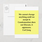 citaat van carl jung briefkaart (Voorkant / Achterkant)