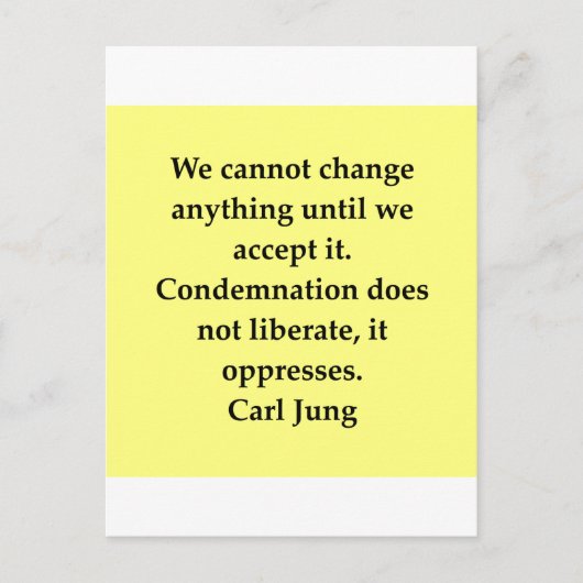 citaat van carl jung briefkaart (Voorkant)