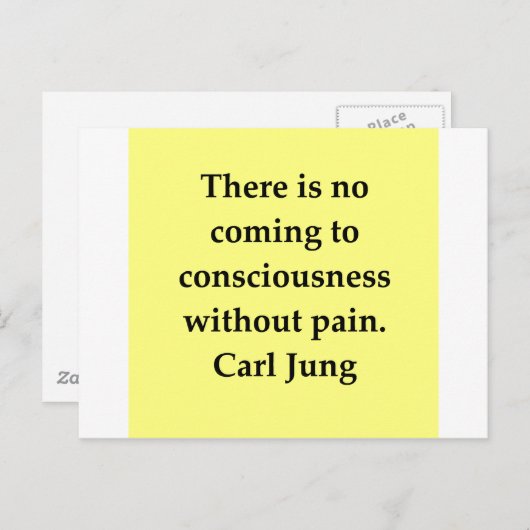 citaat van carl jung briefkaart (Voorkant / Achterkant)