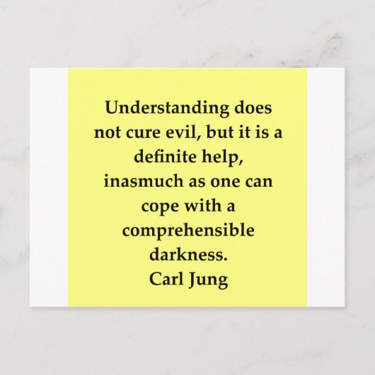 citaat van carl jung briefkaart (Voorkant)