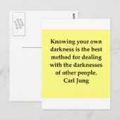 citaat van carl jung briefkaart (Voorkant / Achterkant)