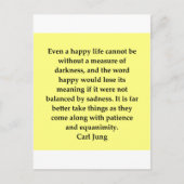 citaat van carl jung briefkaart (Voorkant)