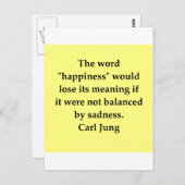 citaat van carl jung briefkaart (Voorkant / Achterkant)