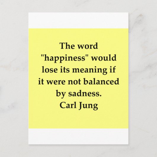 citaat van carl jung briefkaart (Voorkant)