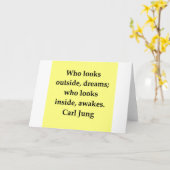 citaat van carl jung kaart (Gele Bloem)