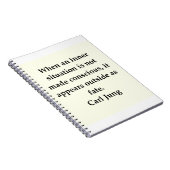 citaat van carl jung notitieboek (Rechterzijde)