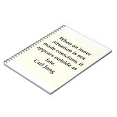 citaat van carl jung notitieboek (Linkerzijde)