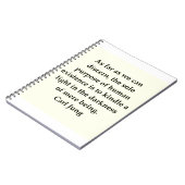 citaat van carl jung notitieboek (Linkerzijde)