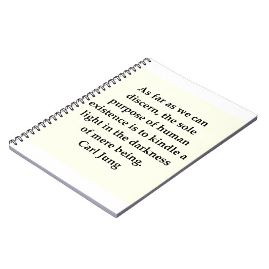citaat van carl jung notitieboek (Linkerzijde)