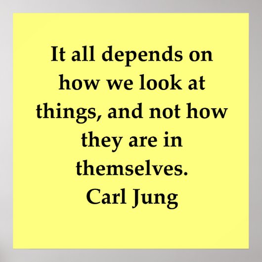 citaat van carl jung poster (Voorkant)