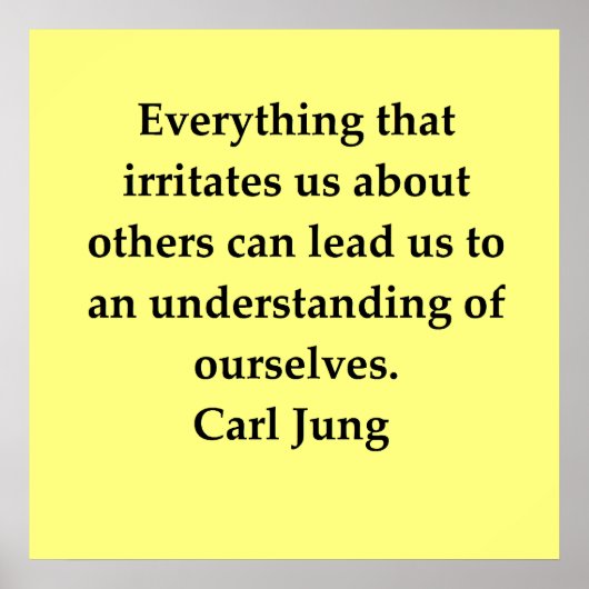 citaat van carl jung poster (Voorkant)