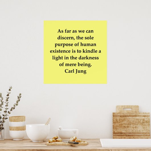 citaat van carl jung poster (Keuken)
